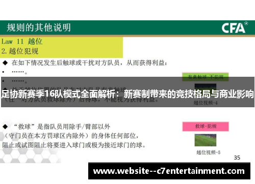 足协新赛季16队模式全面解析:新赛制带来的竞技格局与商业影响 足协新赛季16队模式全面解析:新赛制带来的竞技格局与商业影响